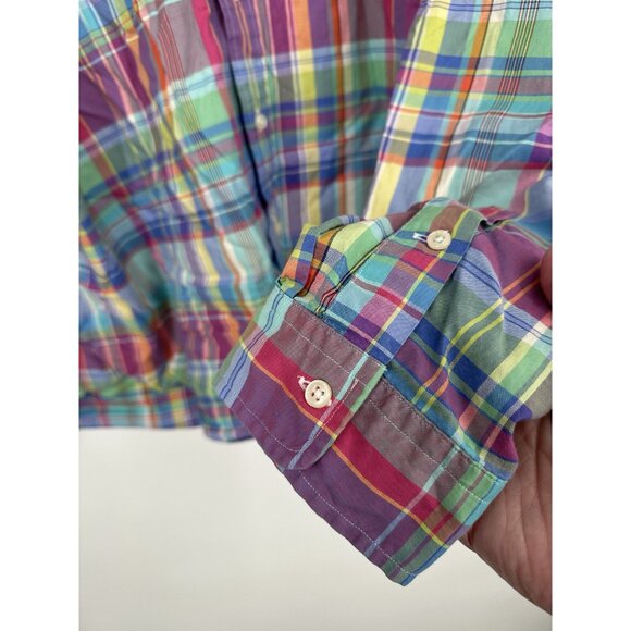 Ralph Lauren Men's Button Down Plaid Blue Label  Long sleeve Size‎ XXL - Picture 5 of 5